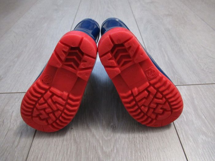 Bottes de pluie Mario Bross bleu et rouge Taille 22 - photo numéro 3