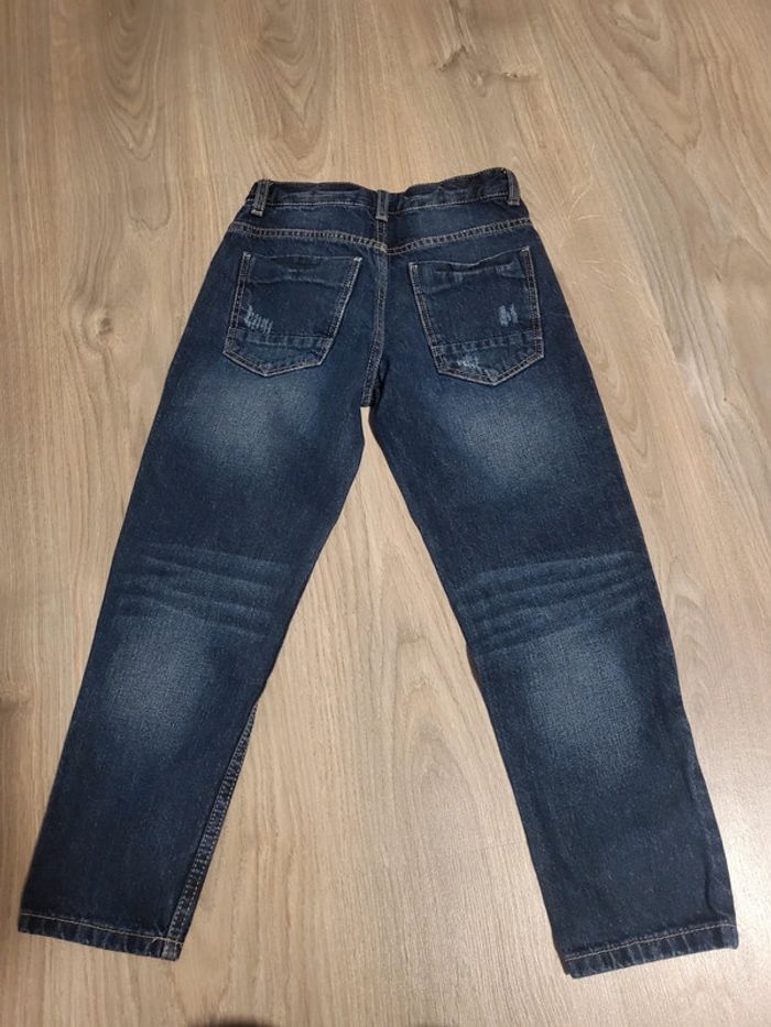 Jean bleu marine garçon 8 ans kiabi relaxed - photo numéro 4