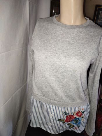 Pull femme chemisier