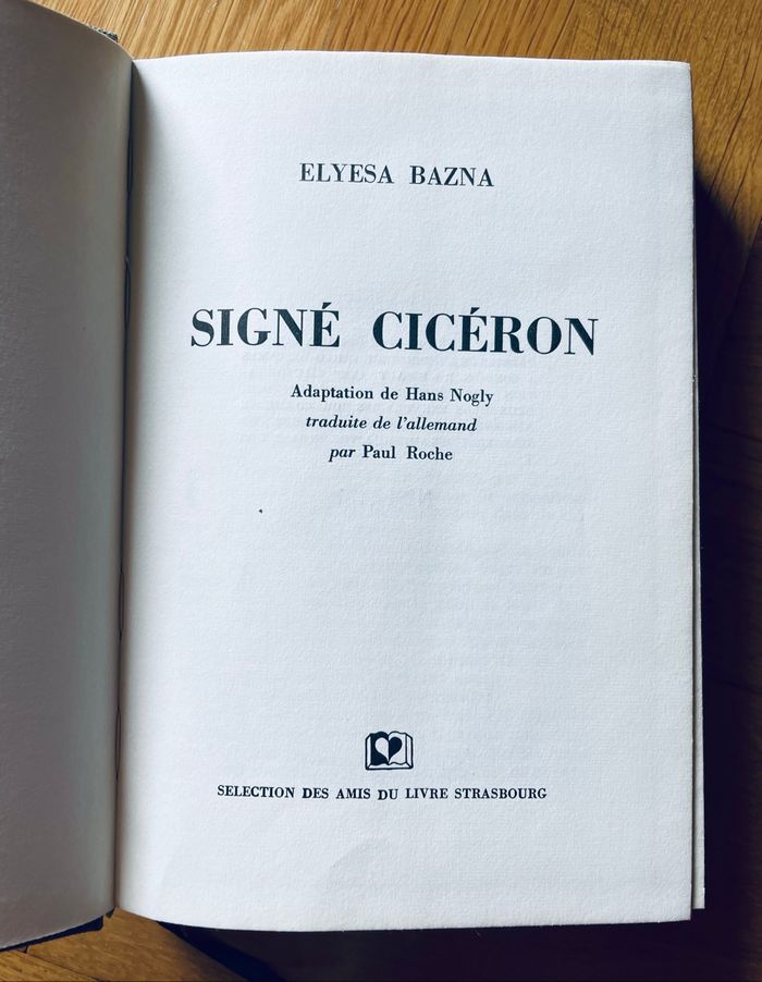 Édition originale numérotée Signé Ciceron Elyesa Bazna - photo numéro 2