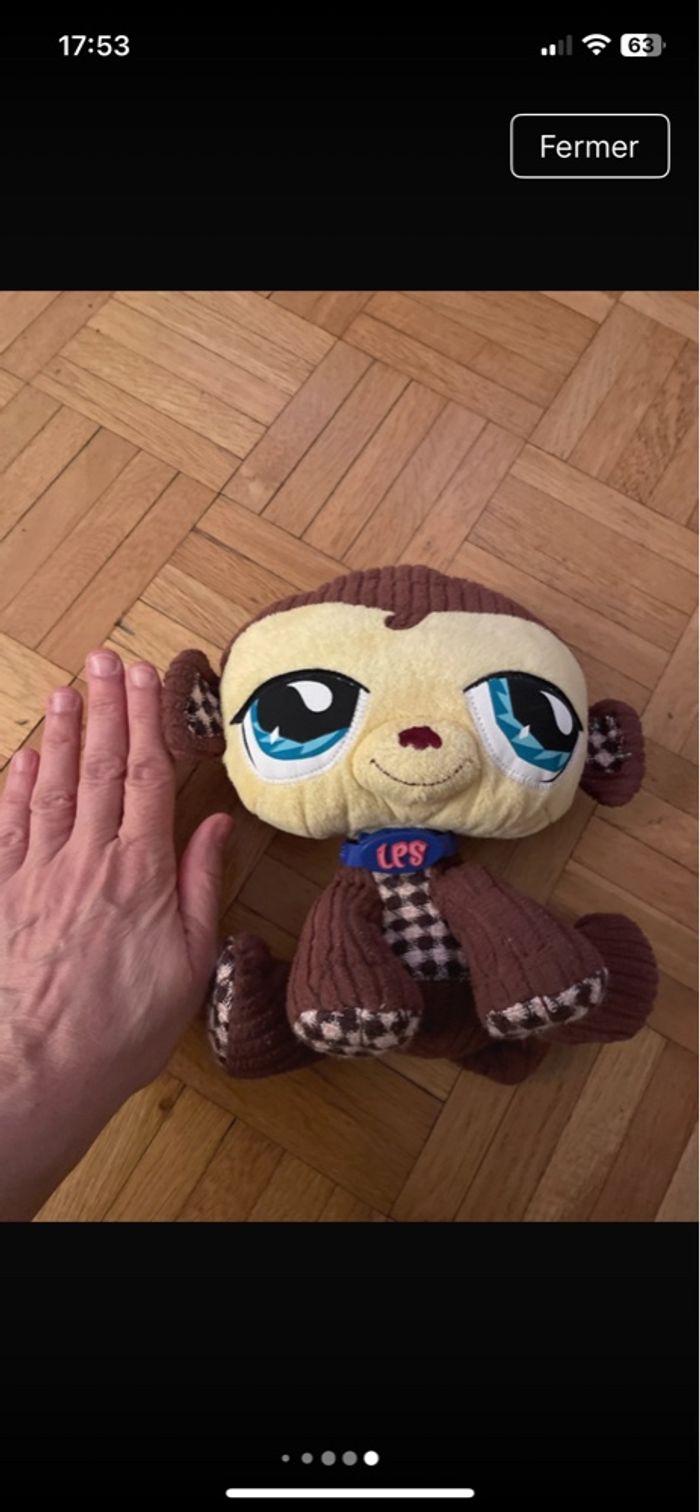 Peluche pet shop petite singe trop mignon - photo numéro 5