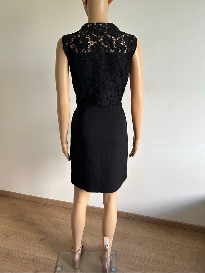 Robe portefeuille noire neuve avec dentelle Morgan taille 36 (valeur 75€) - photo numéro 6