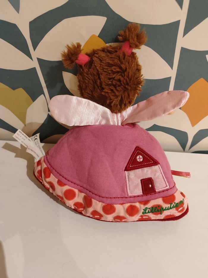 Doudou réversible Liz la coccinelle fée rose Lilliputiens - photo numéro 2