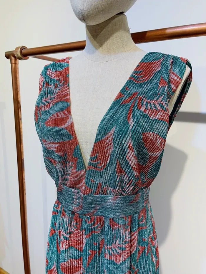 Robe longue fleur été dos nu - photo numéro 2