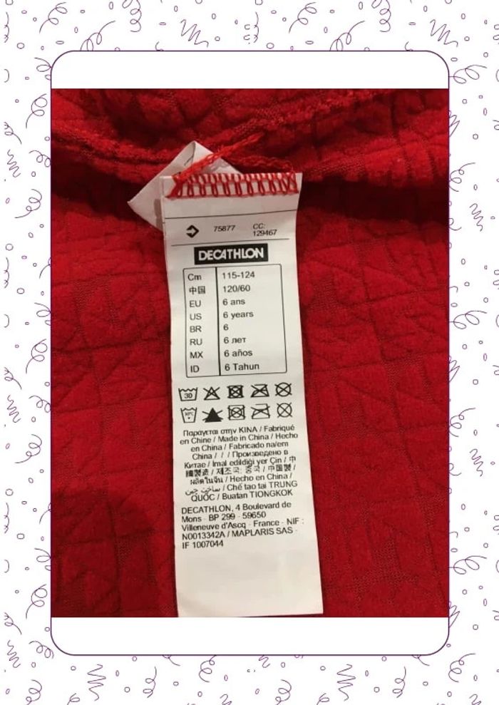 Tee-shirt Col roulé rouge wedze - photo numéro 6