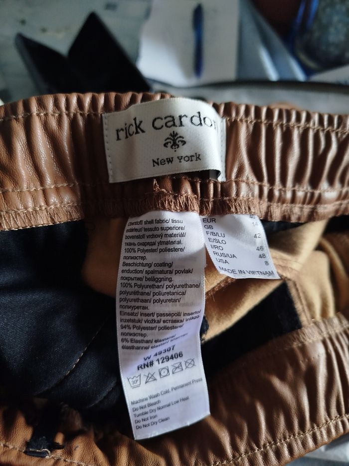 Pantalon simili cuir Rick Cardona New York - photo numéro 4