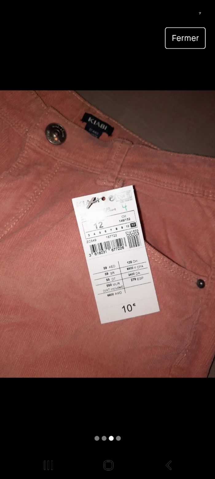 Pantalon fille neuf 12 ans - photo numéro 3