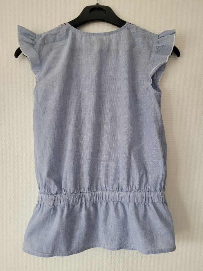 Blouse bleue Cyrillus 12 ans TBE - photo numéro 5