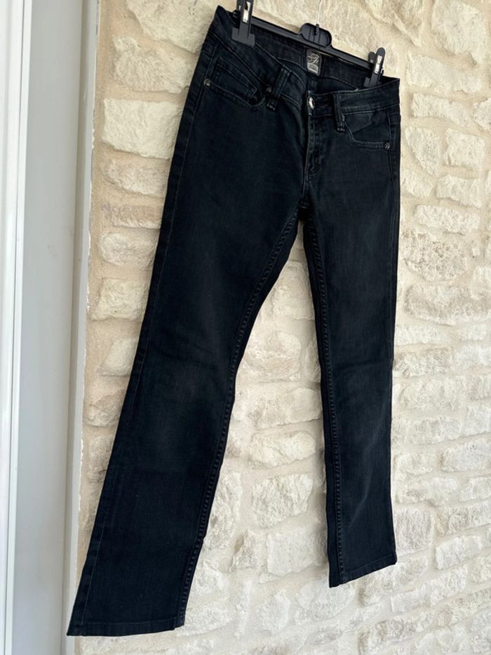 Jean droit noir Fracomina Taille 36 - 13 € - photo numéro 4