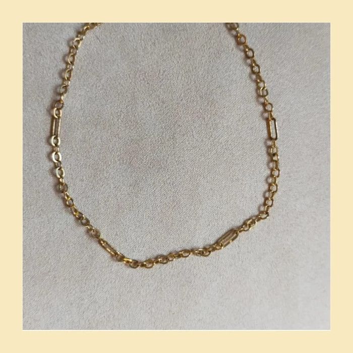 Bracelet de cheville doré vintage – Chaînette fine et élégante