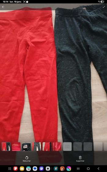 Lot 2 leggings 4 ans pf487
