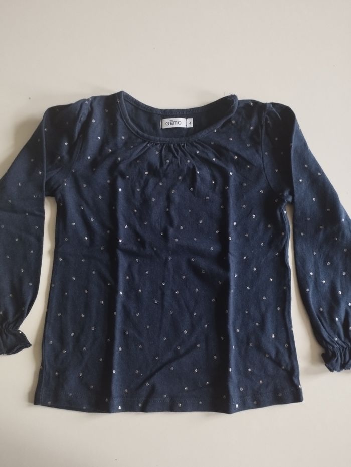 Tee shirt manches longues fille 4 ans