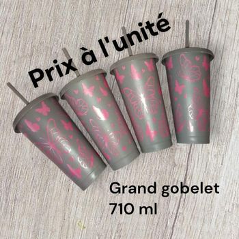 Grand gobelet à paille papillon 🦋🦋🦋