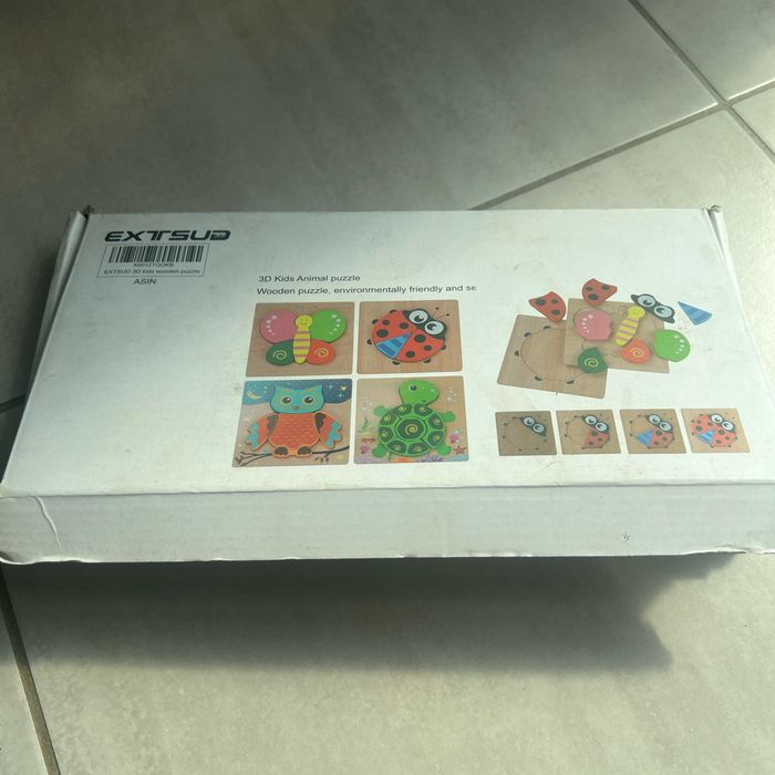 4 puzzles en bois de animaux