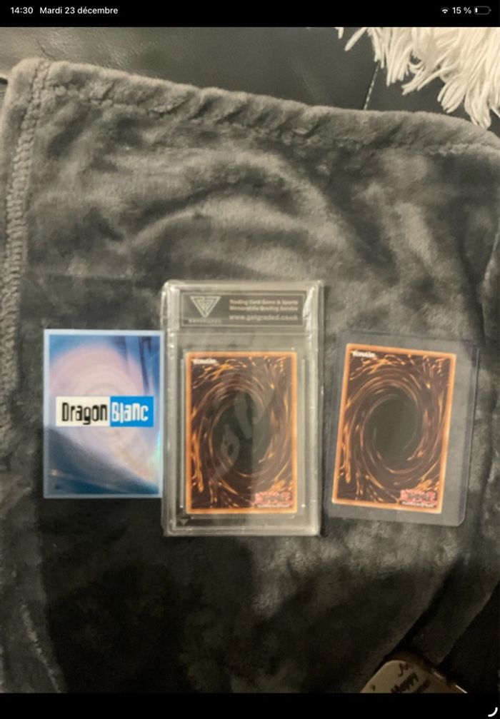 Carte rare Yu Gi oh 1st édition dragon blanc aux yeux bleue gradée chez getgraded - photo numéro 6