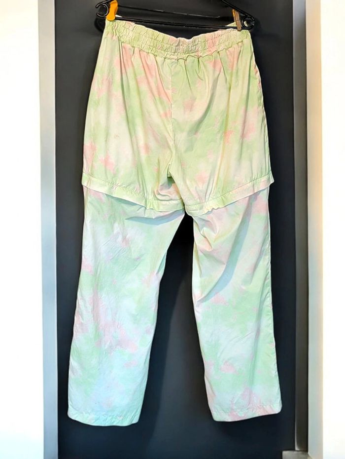 Pantalon modulable fabletics vert clair et blanc, short ou pantalon - photo numéro 3