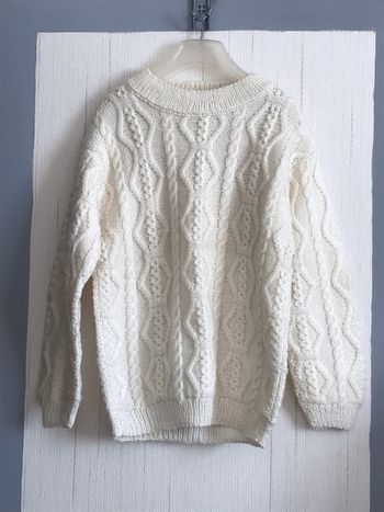 Pull en laine fait main