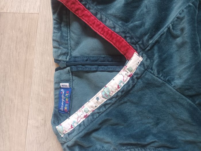 robe 10ans fille hiver  marque la compagnie des petits velours chaude bleu - photo numéro 2