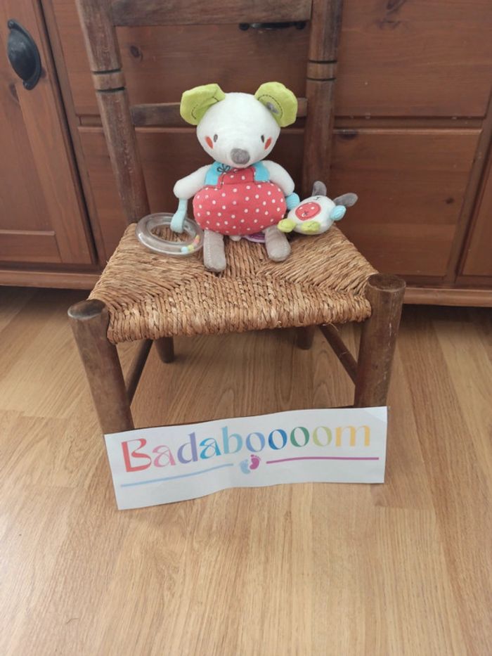 Doudou souris pommette tbe