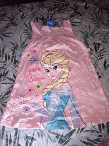 Tee short shirt la reine des neiges 6 ans