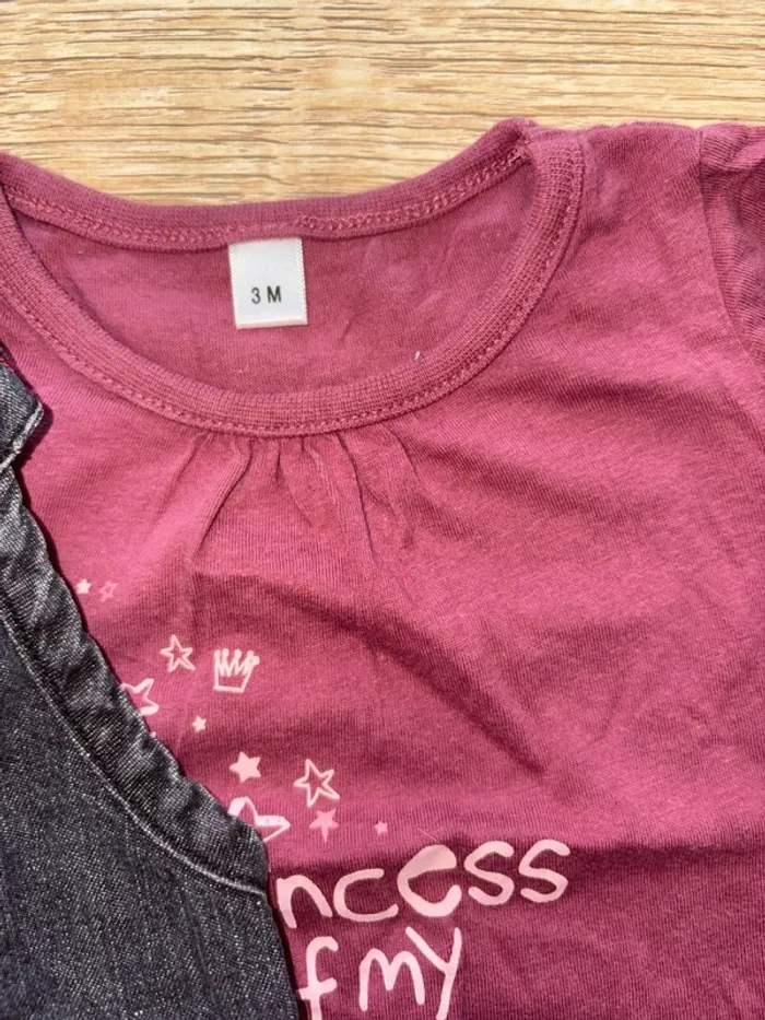 Ensemble Robe/t-shirt manche longue bébé fille - photo numéro 7