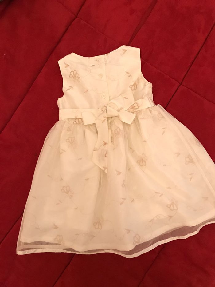 Robe de cérémonie sans manche Crème - photo numéro 2