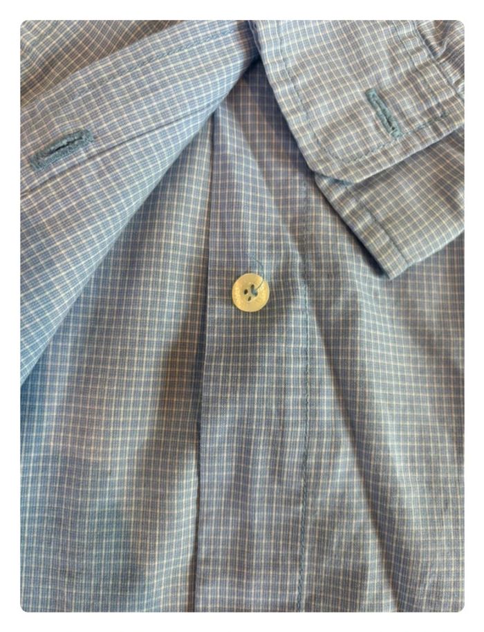 Chemise à carreau bleu et blanche Thomas Burberry femme S/M - photo numéro 5