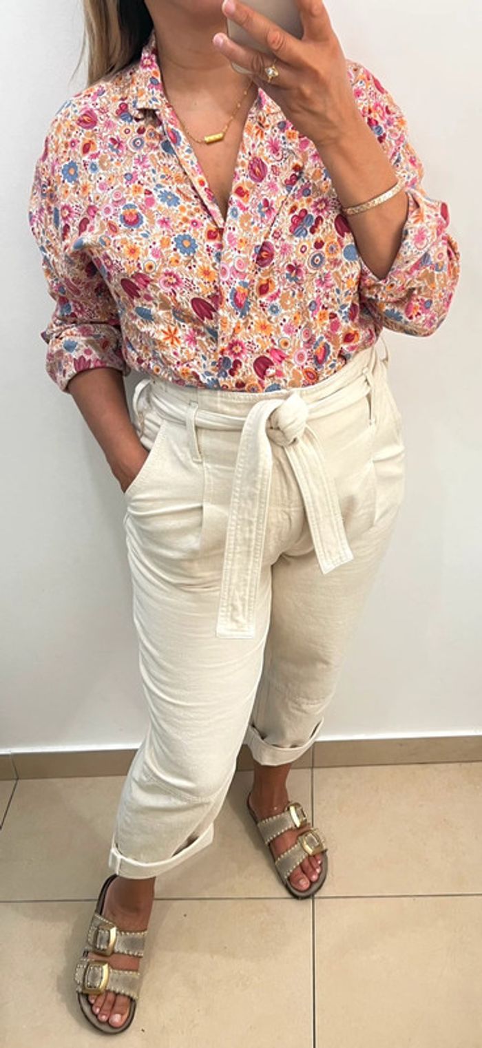 🌺 Chemise à fleurs style vintage Taille 38/40 - photo numéro 5