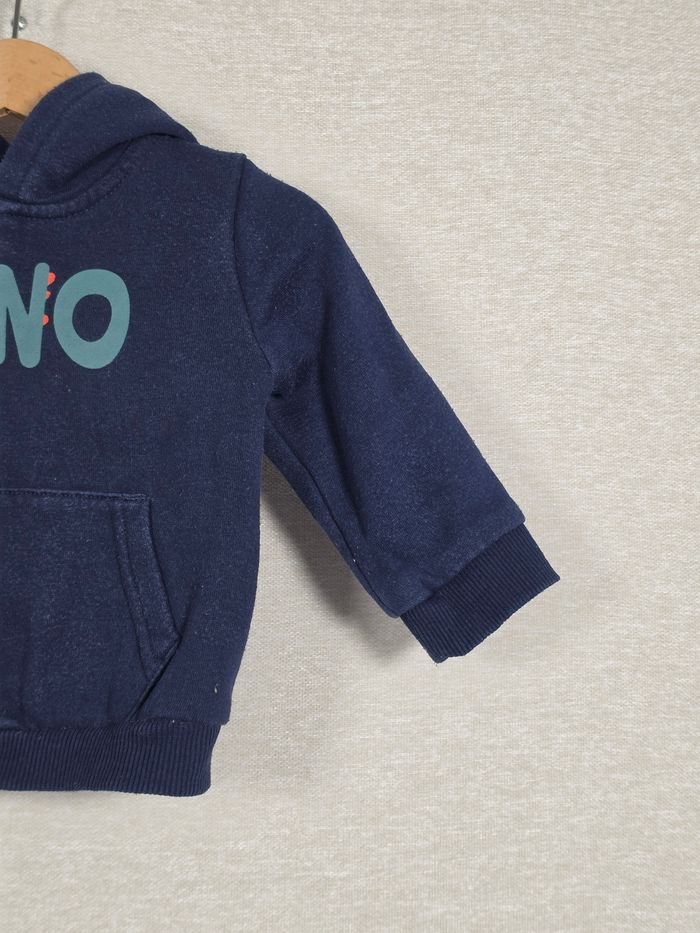 Gilet zippé à capuche dinosaures In Extenso 74 cm - photo numéro 4
