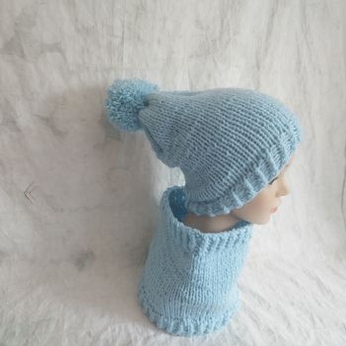 Ensemble bonnet col unisexe - photo numéro 3