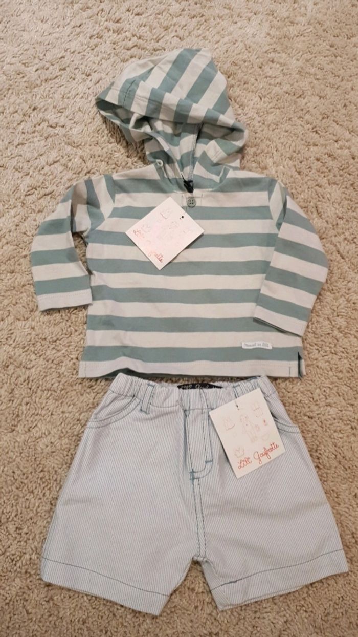 Ensemble short lili gaufrette - photo numéro 1