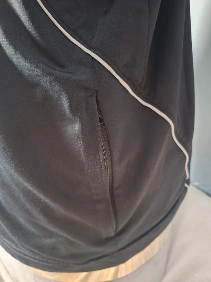 Veste Nike vintage noir blanc zip intégral logo brodé Y2K (543) - photo numéro 6