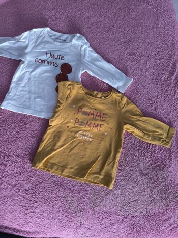 Deux petits pulls  manches longues