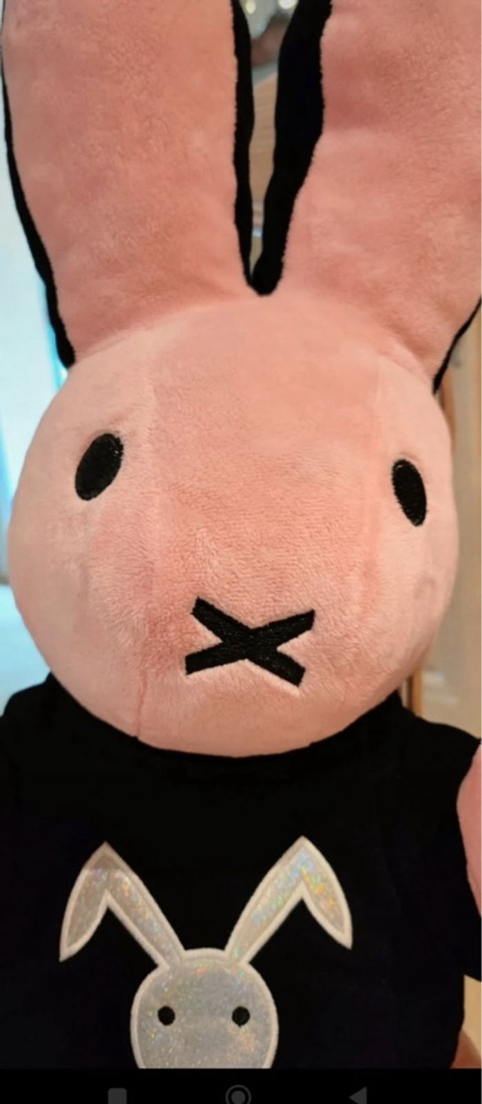 Grande peluche lapin Rose - photo numéro 2