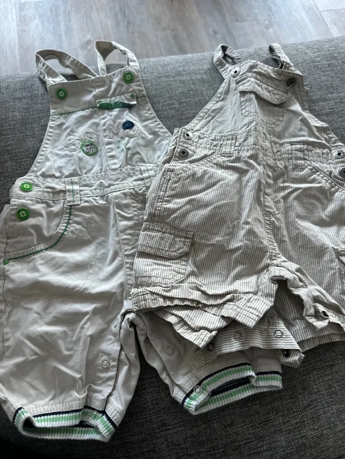 Lot 2 salopette 12 mois