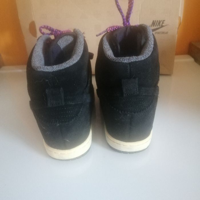 🌸Basket cuir NOIR WMNS DUNK SKY HI Pointure 39 "Vintage" 🌸 - photo numéro 9