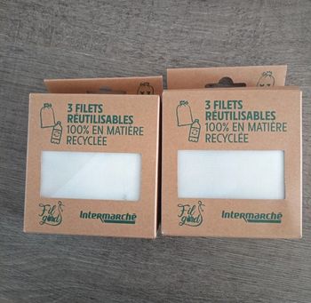 Lots de 2 boîte de sachets réutilisable