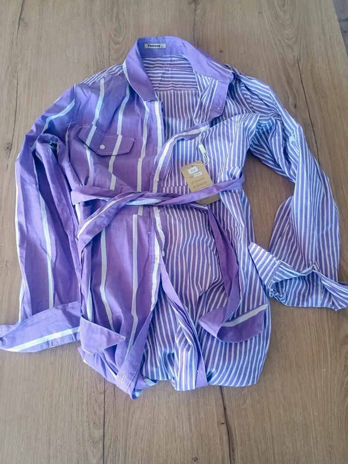 Robe chemise rayée Fittiway neuve TU - photo numéro 4