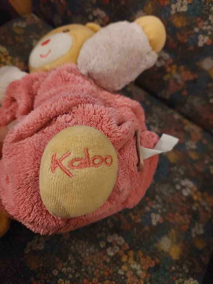 Kaloo - doudou ours boule rose 2011 - photo numéro 3