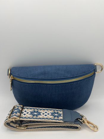 Sac banane bandoulière velours 