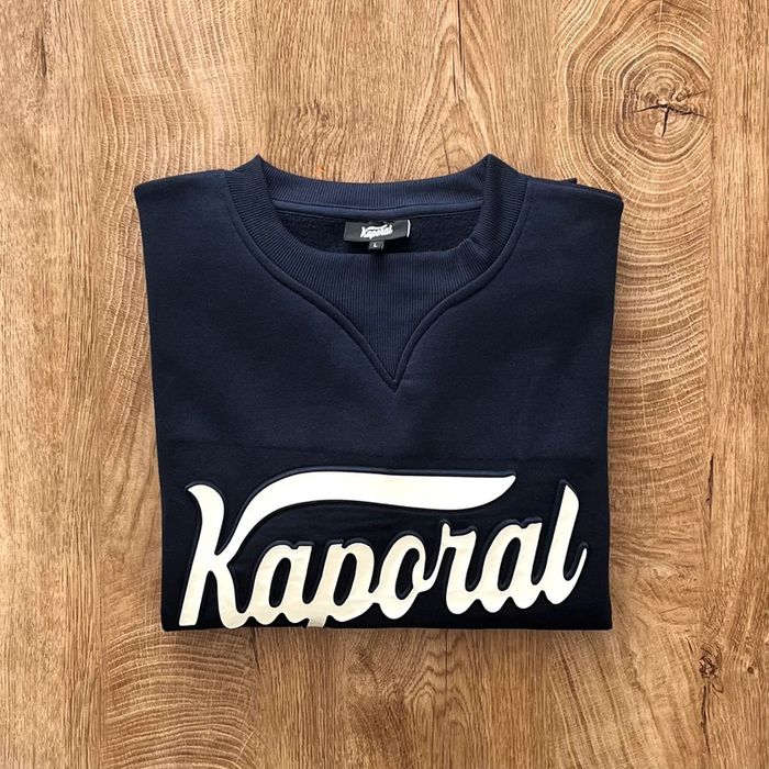 Pull/sweat/hoodie bleu marine Kaporal pour homme, taille L