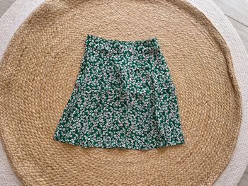 Jupe verte fleurie 34 Kiabi