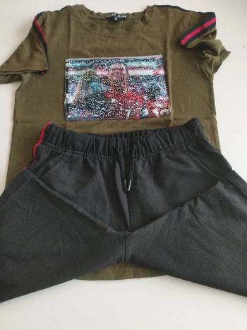 Ensemble t shirt+short T 12 ans