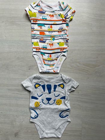 Lot de 2 bodys garçon DPAM 3 mois