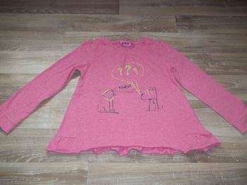 T-shirt ml rose "Miaou ?" NKY 6 ans/116 cm (Kiabi2)