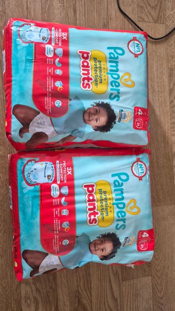 Lot de 2 paquets de couche 