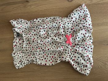 robe imprimé petites fleurs avec noeud taille 3 mois