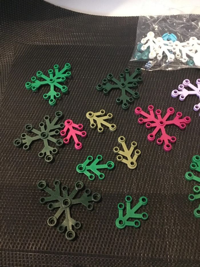 Lego lot plantes feuilles feuillage multicolore lego officiel pièces détachées - photo numéro 2