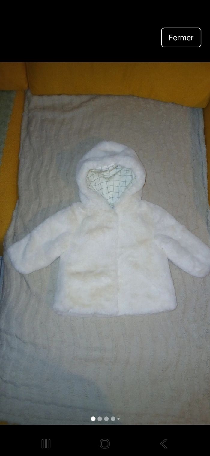 Veste fausse fourrure fille