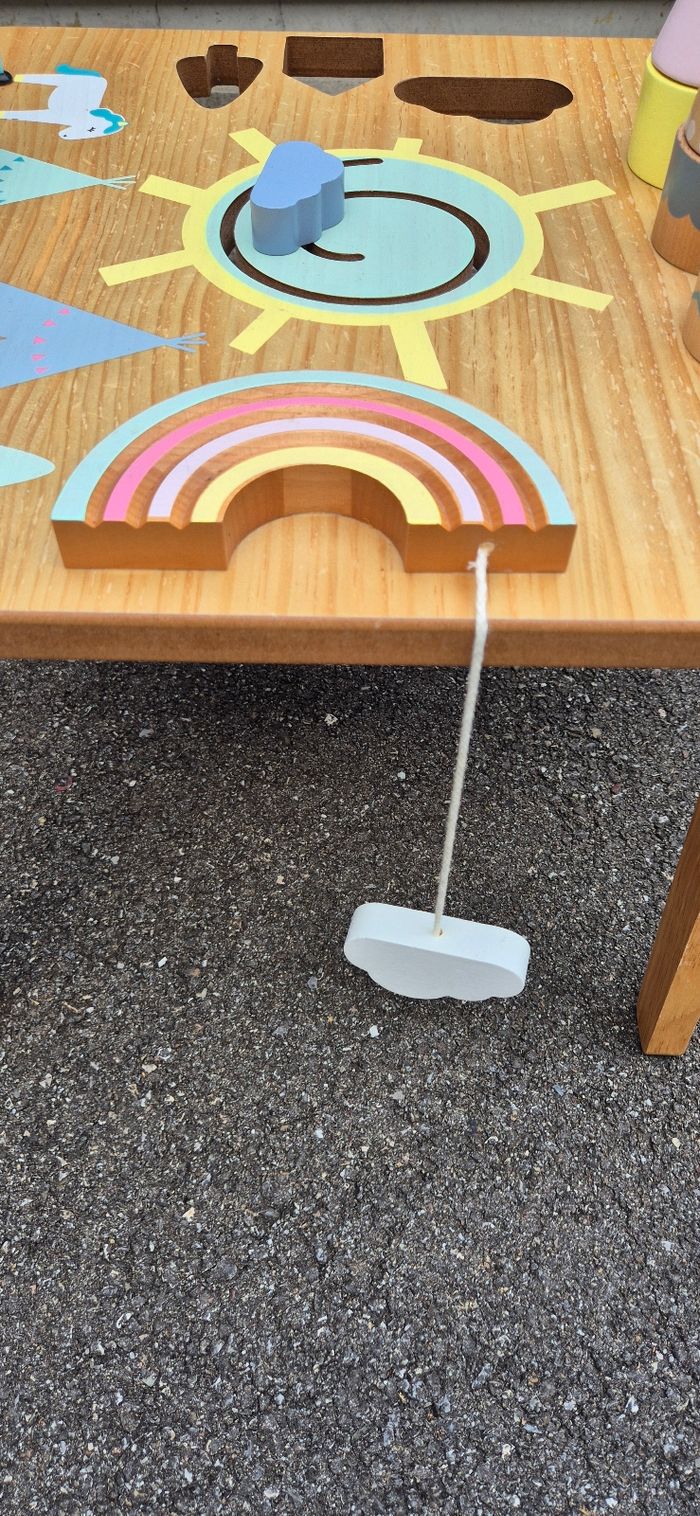 Table d'activités en bois - photo numéro 6